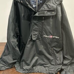 Polo by Ralph Lauren Men's Black Windbreaker